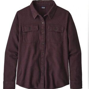 Patagonia Women’s Fjord Flannel Burgundy SMALL